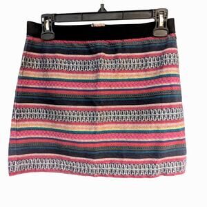 American Eagle Outfitters Multicolor Woven Mini Skirt Size 4